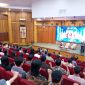 kepala BNNP Jateng, Agus Rohmat, memberikan kuliah umumnya di hadapan sekitar 200 mahasiswa di Auditorium FTI UKSW, dalam acara Seminar Kebangsaan dan Bela Negara, Sabtu (26/4/2025).
