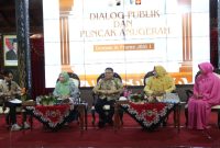 Talk show tentang peduli terhadap wanita, budaya dan kepemimpinan di Pendopo Kabupaten Demak, Minggu (25/5/2025) siang.
