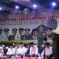 Pejabat Utama Polres Demak, jajaran Forkopimda dan sejumlah tokoh agama terkemuka di Kabupaten Demak hadiri doa bersama
untuk negeri di depan Masjid Agung Demak, Sabtu (21/6) malam.