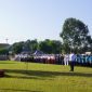 Kepala BNNP Jawa Tengah, Brigjen Pol Dr. H. Agus Rohmat dan Bupati Banyumas saat menjadi pembina upacara Apel dan Deklarasi Sekolah Bersih Narkoba (BERSINAR) menuju keluarga Indonesia sehat tanpa narkoba di SMA Negeri 2 Purwokerto, Senin (21/7/2025).
