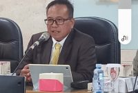 Rektor Universitas Islam Sultan Agung (Unissula) Semarang, Prof Gunarto, saat jumpa pers di kampus Unissula, Selasa (5/8/2025).