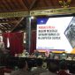Kapolres Demak, AKBP Ari Cahya Nugraha, saat memberikan sambutan diacara Rakor Tiga Pilar yang melibatkan ratusan personel dari unsur TNI, Polri, dan pemerintah kecamatan hingga desa, di Pendopo Satya Bhakti Praja Kabupaten Demak, Jumat (22/8/2025).