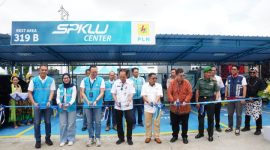 Peresmian SPKLU Center di Rest Area (RA) 319B dan 275A Tol Trans-Jawa, Pemalang, Rabu (20/8/2025).
