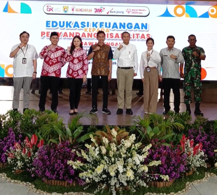OJK Jateng berkolaborasi dengan Special Olympics Indonesia (SOIna) Kabupaten Kendal dan PT Bank Jateng menyelenggarakan Edukasi Keuangan bagi Penyandang Disabilitas se-Jawadi Pendopo Kabupaten Kendal, Kamis (18/9).