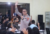 Kapolres Purbalingga, AKBP Achmad Akbar menjadi narasumber Seminar Kebangsaan di Gereja Santo Agustinus, Minggu (12/10/2025).