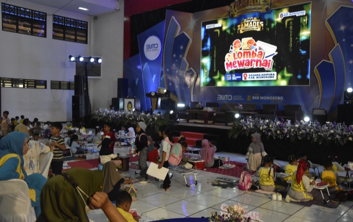 Sebanyak 700 Peserta Ikuti Lomba Mewarnai Gebyar Tamades BPR BKK Wonosobo di Sasana Adipura Kecana Wonosobo, Minggu (19/10/2025).
