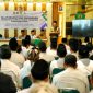 Silaturahim dan Sarasehan Ustaz TPQ, Madin, dan Pondok Pesantren se-Kabupaten Kudus di SMA Al Ma’ruf Kudus, Senin (27/10/2025).