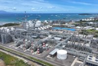 Pabrik Lotte Chemical Indonesia yang diresmikan oleh Presiden Prabowo Subianto di Cilegon, Banten pada Kamis, 6 November 2025. (Foto: BPMI Setpres/Laily Rachev).