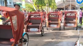 100 Pengayuh Becak di Demak Dapat Bantuan Becak Listrik Dari Presiden.