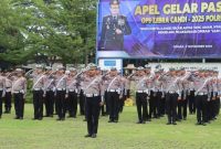 Apel Gelar Pasukan Operasi Zebra Candi 2025, di Lapangan Wicaksana Laghawa, Senin (17/11/2025).