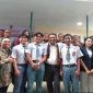 Menteri Hukum RI, Supratman Andi 
Agtas (tengah) saat mengunjungi Pos Bantuan Hukum (Posbankum) Kelurahan Kramas, Kecamatan Tembalang, Kota Semarang, Selasa (18/11).