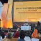 Bupati Wonosobo, Afif Nurhidayat, memberikan arahan pada kegiatan Sosialisasi Sensus Ekonomi (SE) 2026 lingkup Pemerintah Kabupaten Wonosobo di Gedung Sasana Adipura, Senin (24/11/2025).
