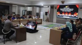 Rakor Linsek Pengamanan Liga 4 Jawa Tengah, di Aula Wicaksana Laghawa Mapolres Demak, Selasa (27/1/2026).