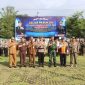 Personel gabungan TNI, Polri, Satpol PP, Dinas Perhubungan, serta pelajar SMA Negeri 1 Demak, mengikuti Apel Pasukan Operasi Keselamatan Candi 2026 di Lapangan Wicaksana Laghawa, Senin (2/2/2026).