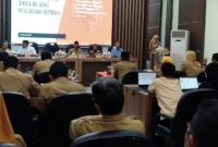FGD Penjaringan Isu Kewilayahan dan Penyempurnaan Materi Teknis Revisi RTRW Kabupaten Demak Tahun 2011-2031, di Grhadika Bina Praja Kabupaten Demak, Senin (9/2/2026).

