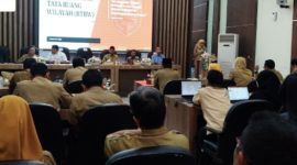 FGD Penjaringan Isu Kewilayahan dan Penyempurnaan Materi Teknis Revisi RTRW Kabupaten Demak Tahun 2011-2031, di Grhadika Bina Praja Kabupaten Demak, Senin (9/2/2026).

