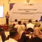 Kapolres Demak, AKBP Arrizal Samelino Gandasaputra, memberi sambutan diacara Forum Group Discussion (FGD) membahas implementasi KUHP dan KUHAP baru di Ballroom Hotel Amantis, Jumat (20/2/2026).