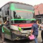 Dishub Kabupaten Rembang bersama Satlantas Polres Rembang menggelar pemeriksaan kelaikan angkutan umum di Terminal Rembang, Selasa (3/3/2026).