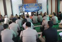 Pengajian Nuzulul Quran di Masjid Uswatun Hasanah Polres Demak, Jumat (13/3/2026).