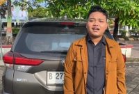Denta Nur Sukma (22), seorang pemudik asal Jakarta.