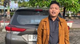 Denta Nur Sukma (22), seorang pemudik asal Jakarta.
