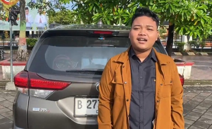 Denta Nur Sukma (22), seorang pemudik asal Jakarta.