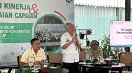 Sekretaris Daerah Wonosobo, One Andang Wardoyo, saat mewakili Bupati dalam Audiensi Kinerja dan Penyampaian Capaian CSR Lingkungan Hidup di Pendopo Belakang, Rabu (15/4/2026).