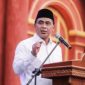 Wakil Gubernur Jawa Tengah Taj Yasin Maimoen, memberikan mauidhah khasanah pada Haul dan Haflah Khotmil Quran di PPTQ Quantum Qolbu, Petanahan, Kabupaten Kebumen, Minggu (3/5/2026).