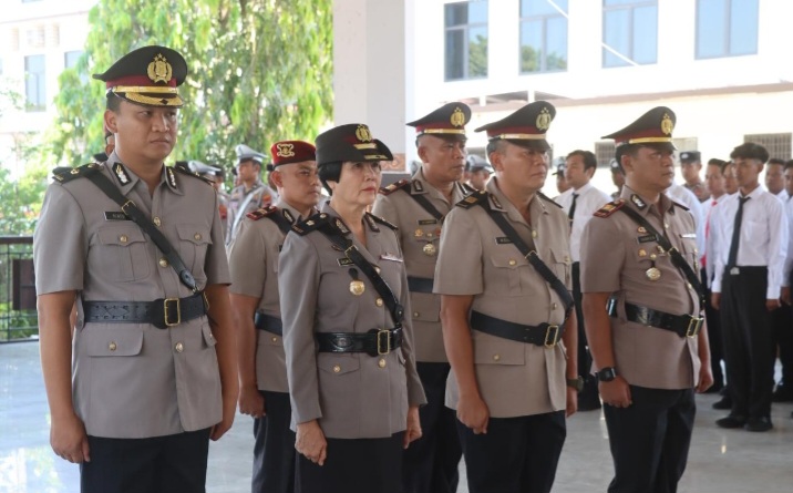 Sejumlah pejabat utama Polres Demak melakukan serah terima jabatan (sertijab) yang digelar di Pendopo Parama Satwika Polres Demak, Kamis (7/5/2026) siang.