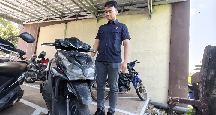 Sepeda motor hasil curian seorang pelaku berinisial JUB (33), warga Kabupaten Blora.