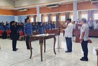 Bupati Rembang, H. Harno melantik 76 Calon Pegawai Negeri Sipil (CPNS) menjadi Pegawai Negeri Sipil (PNS) di lingkungan Pemerintah Kabupaten Rembang, Rabu (13/5/2026).