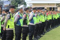 Ratusan Personel Polres Wonosobo siap amankan libur panjang.
