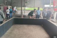 Arena perjudian sabung ayam dan dadu bathok klutuk di desa Karangsono, Kecamatan Mranggen, Kabupaten Demak.