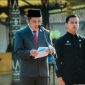 Bupati Wonosobo, Afif Nurhidayat membacakan sambutan menteri Komunikasi dan Digital RI, dalam upacara Peringatan Hari Kebangkitan Nasional ke-182 tahun 2026 di halaman Pendopo Selatan, Rabu (20/5/2026).