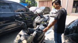 AS (34), warga Kabupaten Grobogan, pelaku pencurian sepeda motor di sebuah rumah kos di Kampung Stasiun, Desa Jogoloyo, Kecamatan Wonosalam, Kabupaten Demak.