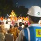 Petugas PT PLN (Persero) Unit Induk Distribusi (UID) Jawa Tengah siaga penuh di Puncak Perayaan Waisak 2026 di Candi Borobudur.