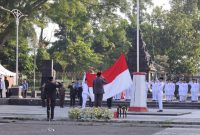 Upacara Peringatan Hari Lahir Pancasila Tahun 2026 berlangsung di 
Alun-Alun Wonosobo, Senin (1/6/2026).