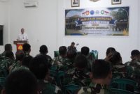 Para prajurit dan ASN di lingkungan Kodim 0717/Grobogan mengikuti sosialisasi pencegahan, pemberantasan, penyalahgunaan, dan peredaran gelap narkotika (P4GN), di Aula Utama Kodim 0717 Grobogan, Rabu (10/6/2026).