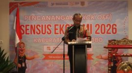 Staf Ahli Bupati Bidang Pemerintahan, Hukum, dan Politik, Yusuf Hariyanto, membuka Pencanangan (Kick Off) Sensus Ekonomi 2026 Kabupaten Wonosobo di Ballroom Front One Harvest Hotel Wonosobo, Kamis (11/6/2026).
