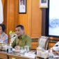 Gubernur Jawa Tengah, Ahmad Luthfi 
saat Rapat Koordinasi Tindak Lanjut Pembenahan Tata Kelola Pertambangan MBLB bersama tim Kedeputian Bidang Koordinasi dan Supervisi (Korsup) KPK, di Kantor Gubernur Jateng, Jumat (12/6/2026).