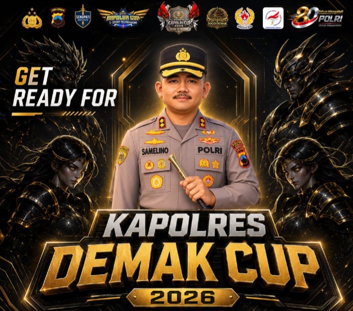 Turnamen Mobile Legends Kapolres Demak Cup 2026.