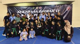 Tim seni beladiri Hapkido Kabupaten Rembang usai menerima medali Kejurda Liga Pelajar tingkat Jawa Tengah, di Universitas Semarang (USM), Minggu (15/6/2026).