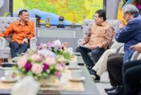 Gubernur Jawa Tengah, Ahmad Luthfi menerima kunjungan Ketua Bidang Ketenagakerjaan Apindo Pusat, Bob Azam dan rombongan, Kamis (18/6/2026).