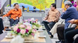 Gubernur Jawa Tengah, Ahmad Luthfi menerima kunjungan Ketua Bidang Ketenagakerjaan Apindo Pusat, Bob Azam dan rombongan, Kamis (18/6/2026).