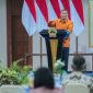 Gubernur Jawa Tengah, Ahmad Luthfi memberikan sambutan
dalam Rakorda dan Rapat Pleno TPAKD se-Jawa Tengah 2026, di Grhadika Bhakti Praja, Semarang, Kamis (18/6/2026).