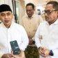 Wakil Gubernur Jawa Tengah, Taj Yasin Maimoen, dan Wakil Gubernur Kalimantan Timur, Seno Aji, diwawancarai awak media di Rumah Dinas Wakil Gubernur Jateng, Jumat (19/6/2026).