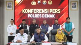 Gelar perkara kasus dugaan Kekerasan Seksual di Al Anfas, berlangsung di Aula Wicaksana Laghawa Polres Demak, Senin (22/6/2026).
