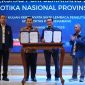 Kepala BNN Provinsi Jawa Tengah, Brigjen Pol. Dr. H. Agus Rohmat dan Rektor Universitas PGRI Semarang, Dr. H. Sapto Budoyo, menandatangani Perjanjian Kerja Sama (PKS) tentang Pelaksanaan Program Pencegahan dan Pemberantasan Penyalahgunaan dan Peredaran Gelap Narkotika (P4GN) melalui Tri Dharma Perguruan Tinggi, Selasa (21/7).