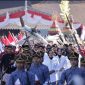 Prosesi pengembalian Panji-panji Daerah oleh perwakilan masyarakat kepada Bupati Wonosobo bersama unsur Forum Koordinasi Pimpinan Daerah (Forkopimda).