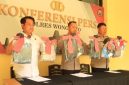 Konferensi pers kasus Pengroyokan di Garung, digelar di Mapolres Wonosobo, Rabu (29/7/2026).